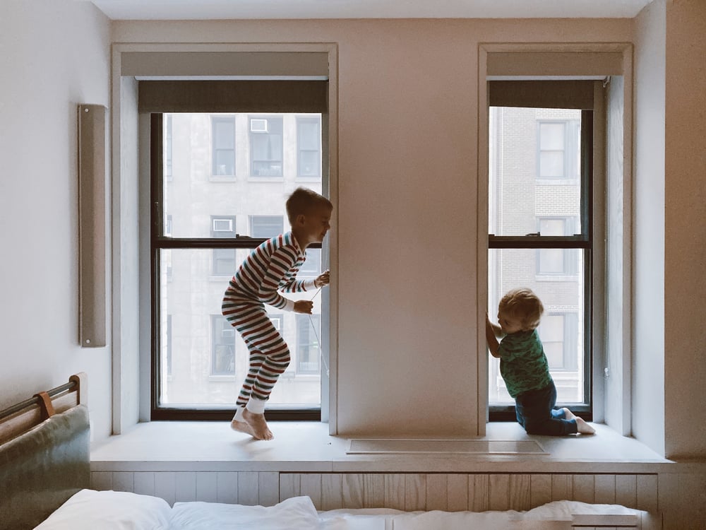 Kids playing at home